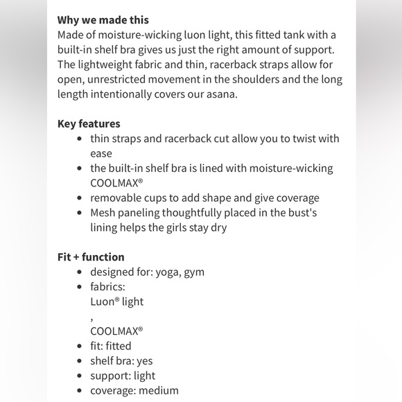 Lululemon power Y tank Lyon light striped tank top - Picture 16 of 16